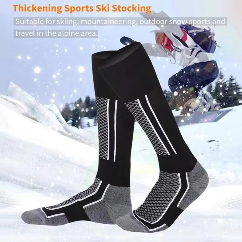 Thermal Sock Winter - 1 Paar Herren-Skisocken, Winter-Outdoor-Anti-Rutsch-Thermosocken