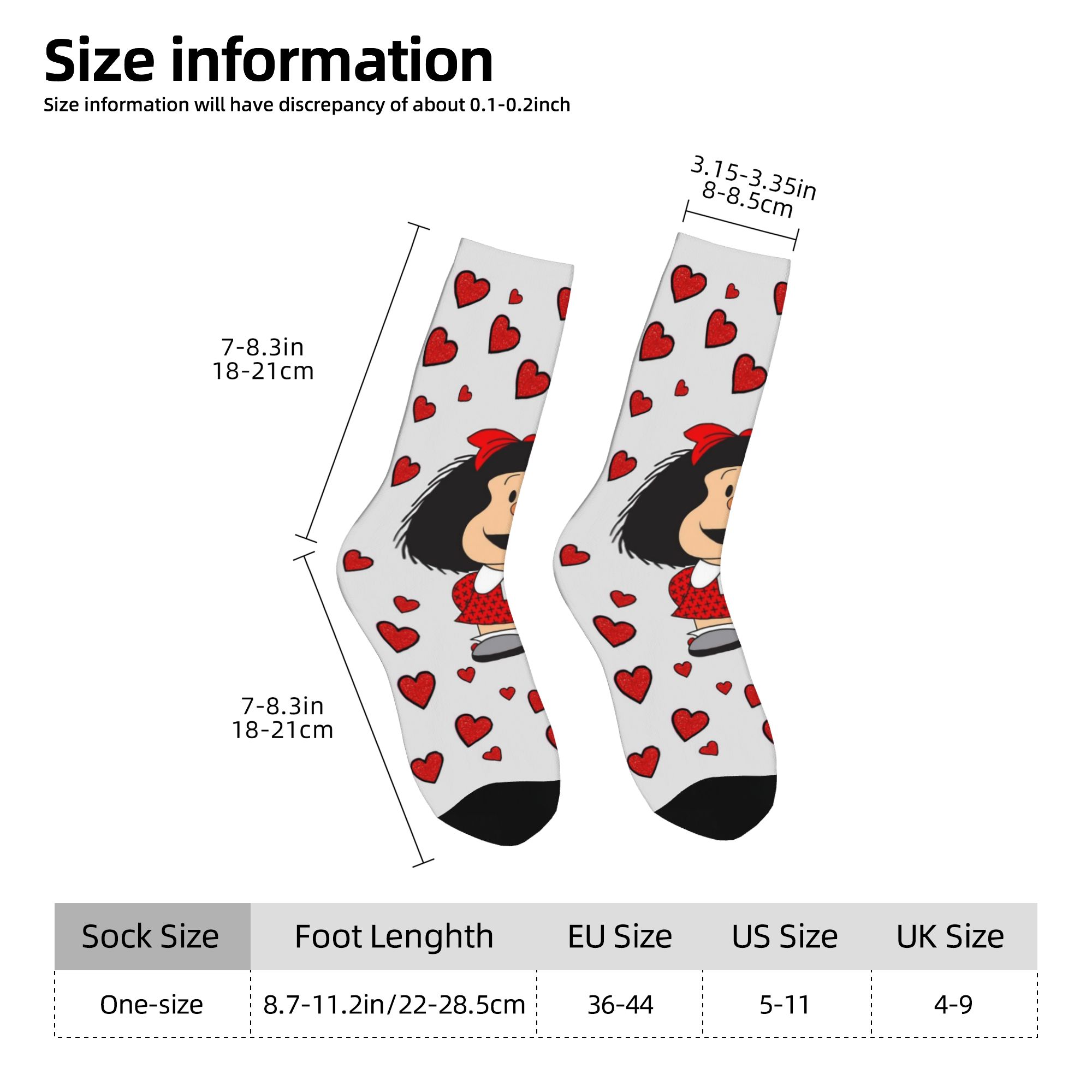 Individuelle Humor-M-Mafalda-S – Dress Sock Men Bewertung und Preis
