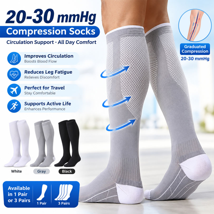 3/1 Paar 20-30 mmHg Kompressio – Compression Sleeve Calf Bewertung und Preis
